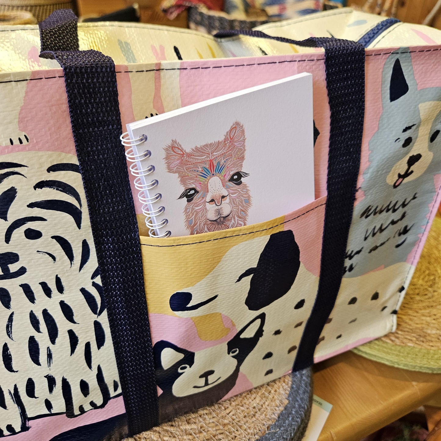 Happy Dogs Shoulder Tote