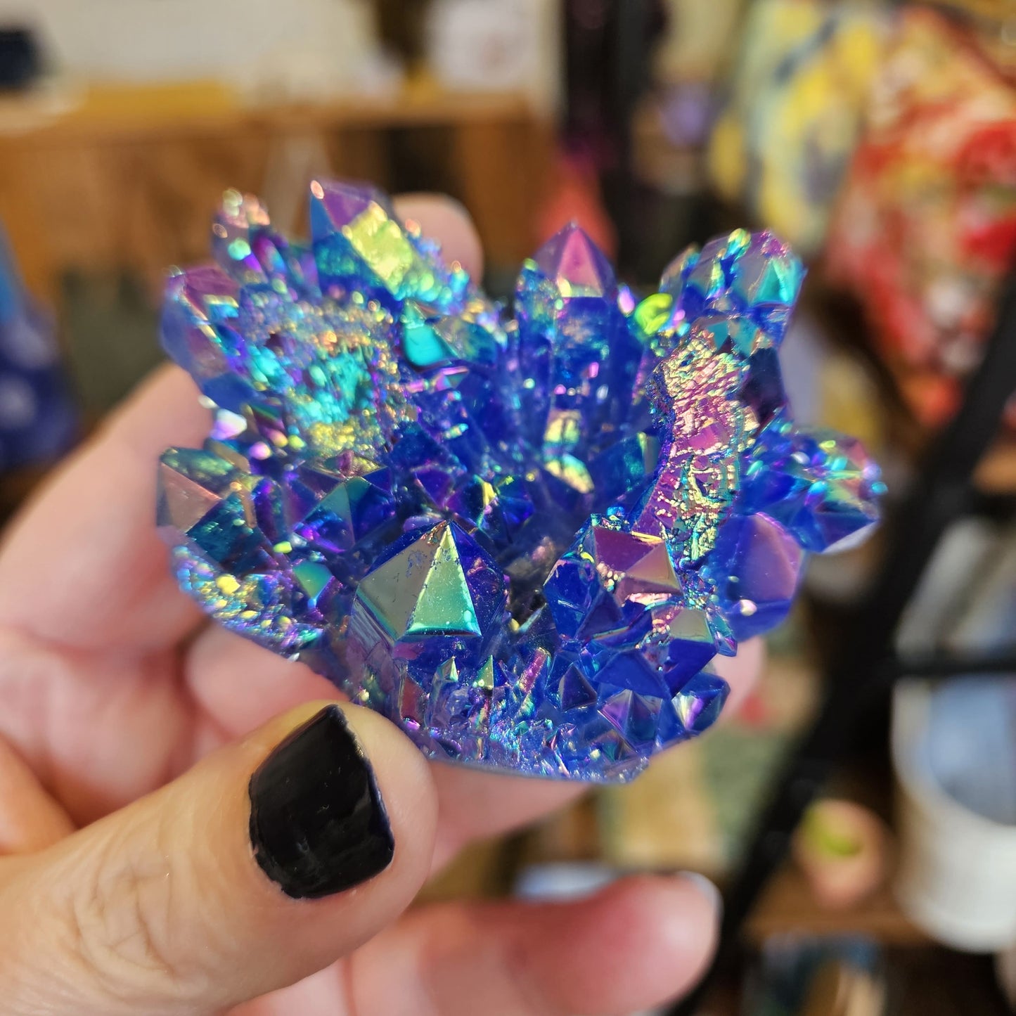 Aura Blue Halo Quartz Crystal