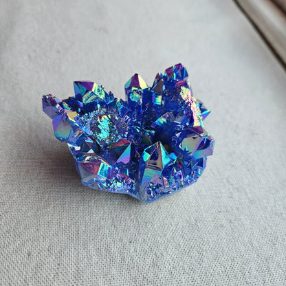 Aura Blue Halo Quartz Crystal