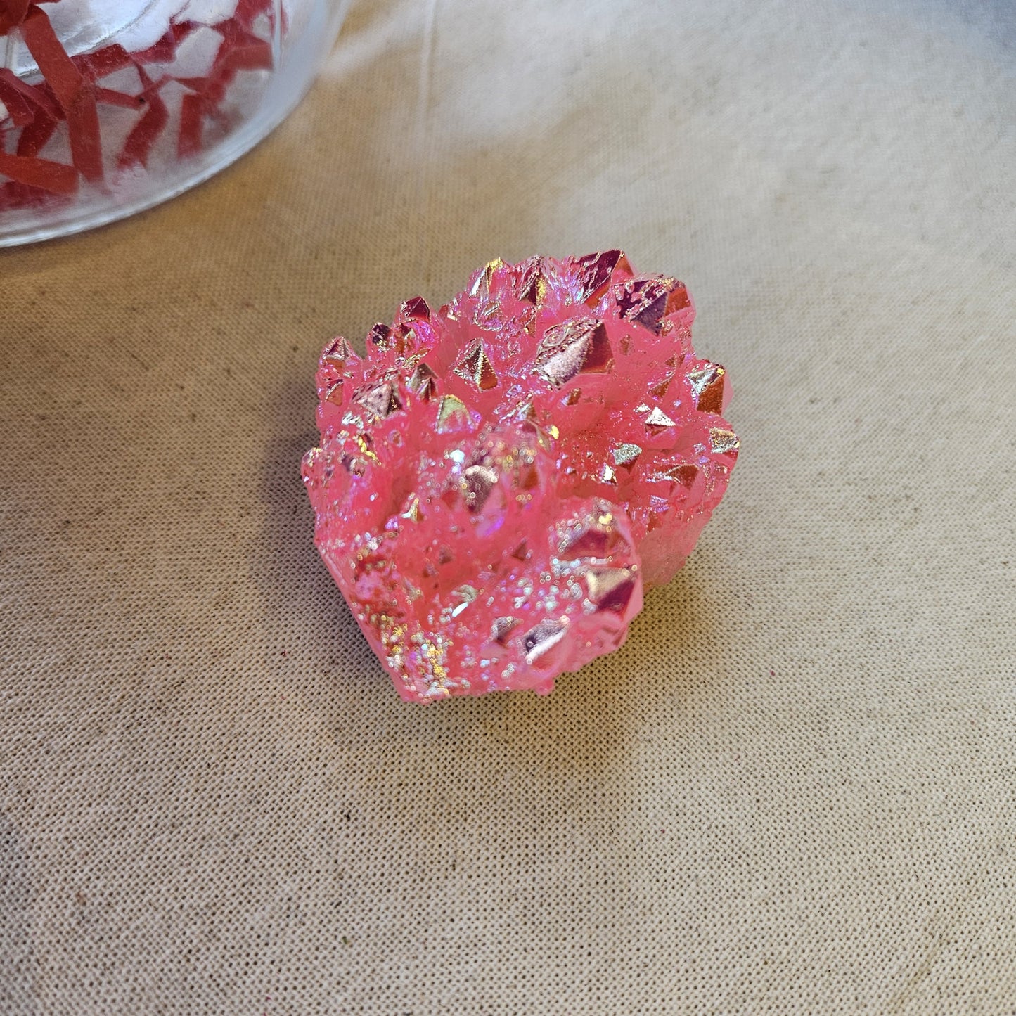 Aura Rose Halo Quartz Crystal