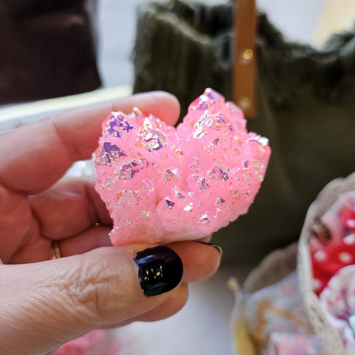 Aura Rose Halo Quartz Crystal