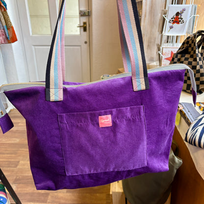 Twilight Bloom Shoulder Tote