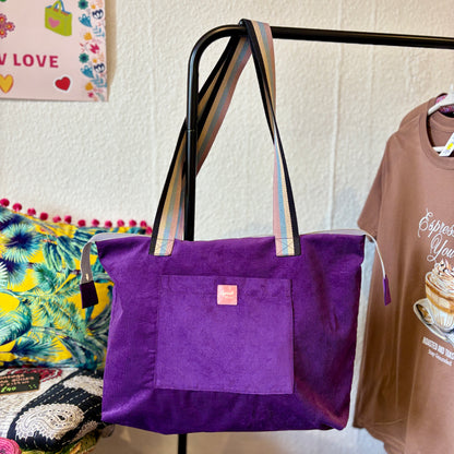 Twilight Bloom Shoulder Tote