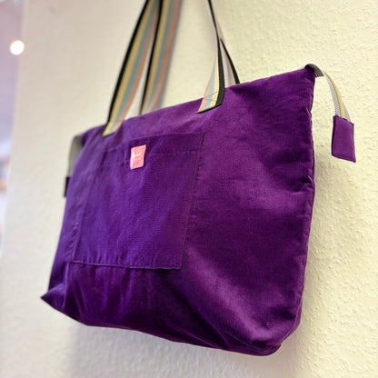 Twilight Bloom Shoulder Tote