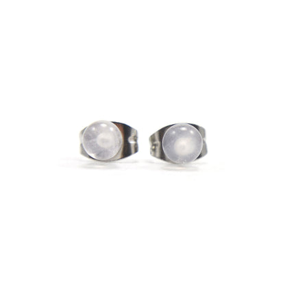 4mm Rose Quartz Ball Studs