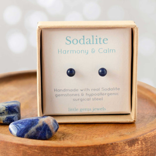 4mm Sodalite Ball Studs