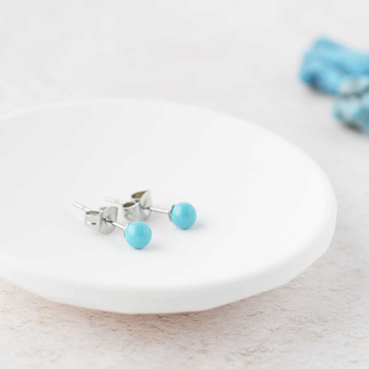 4mm Turquoise Ball Studs