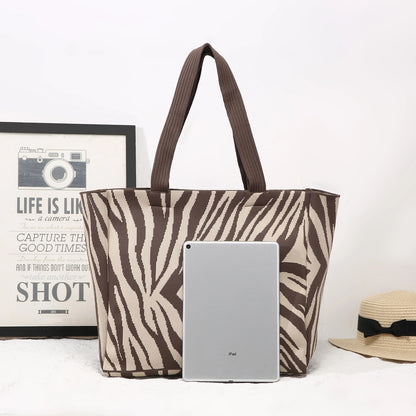 Mocha Zebra Tote