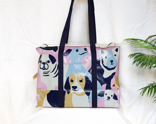 Happy Dogs Shoulder Tote