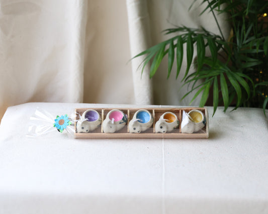 Mini Bear Ceramic Candle Set
