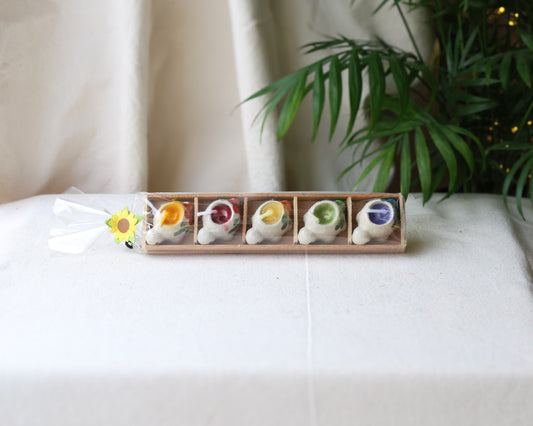 Mini Turtle Ceramic Candle Set