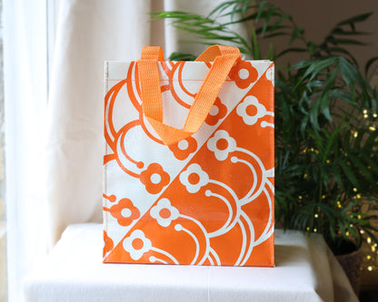Petal Print Handy Tote