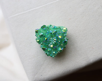 Aura Green Flame Quartz Crystal