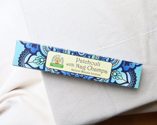 Namaste Patchouli With Nag Champa Incense Sticks