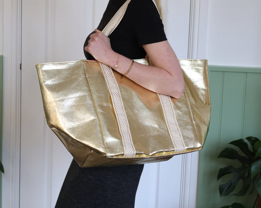 Gold Tote Bag