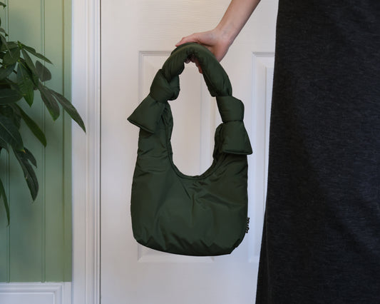 Puffy Khaki Shoulder Bag