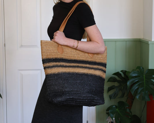 Black & Tan Back To The Bazaar Tote