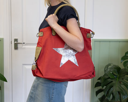 Ruby Canvas Star Tote