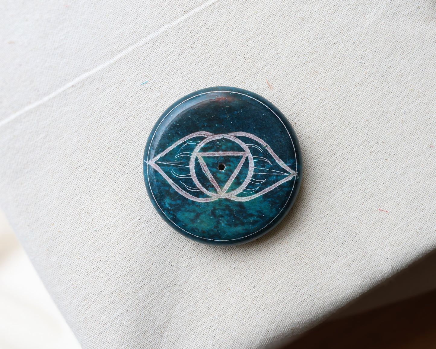 Chakra Soapstone Incense Holder
