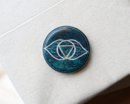 Chakra Soapstone Incense Holder