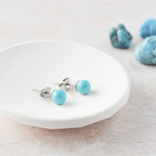 6mm Turquoise Ball Studs