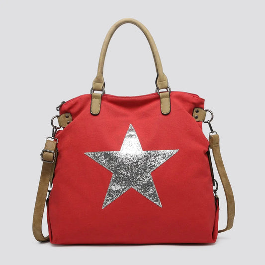 Ruby Canvas Star Tote