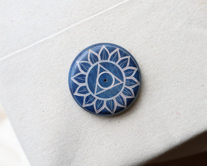 Chakra Soapstone Incense Holder