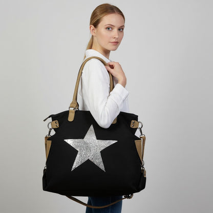Night Canvas Star Tote
