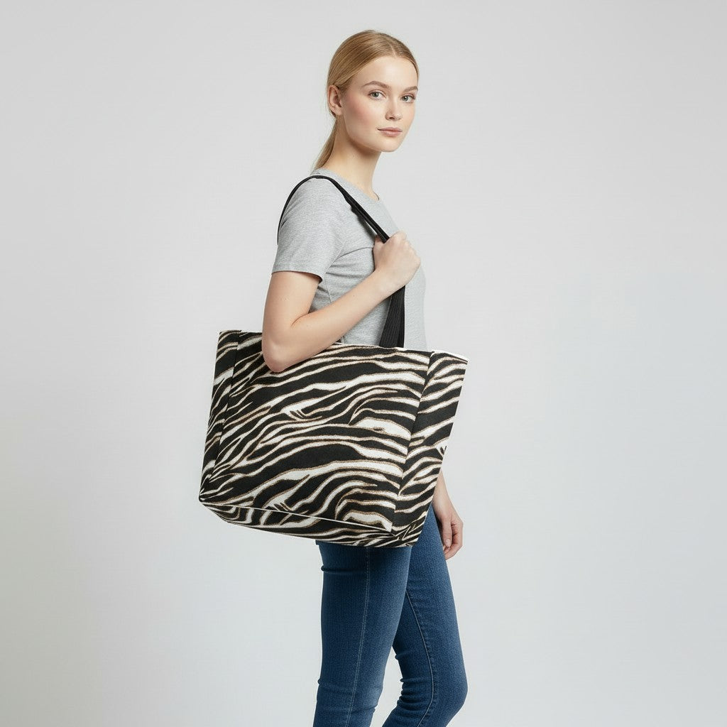 Zebra Stripe Tote