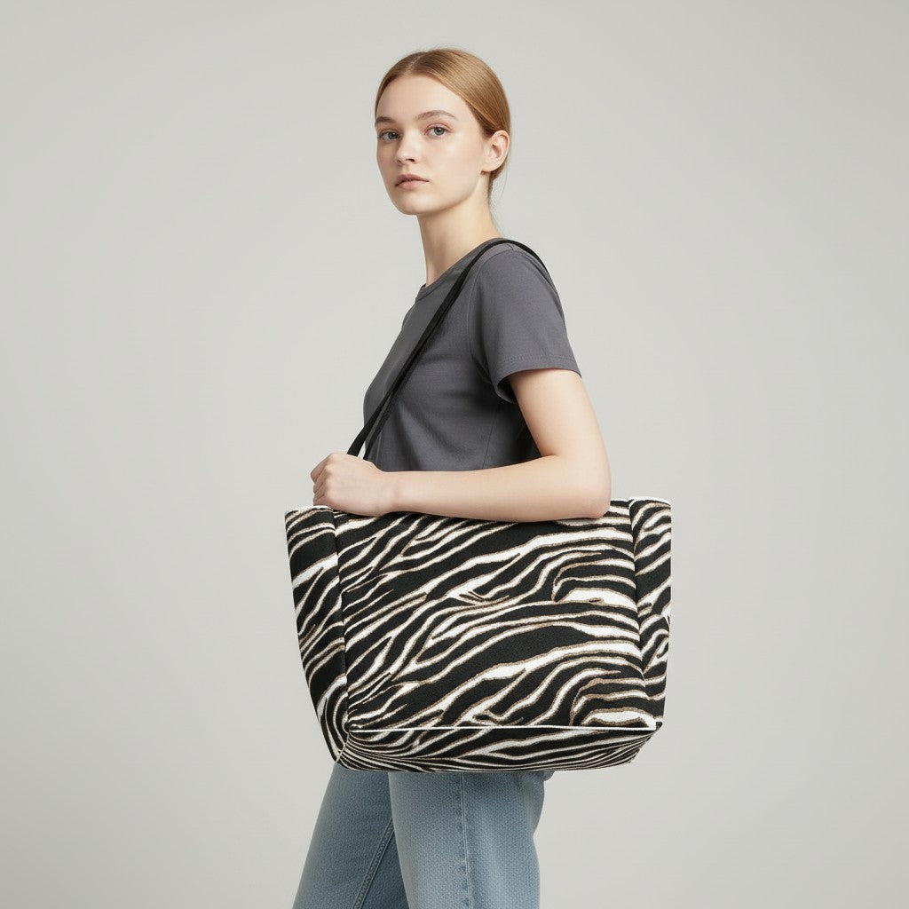 Zebra Stripe Tote