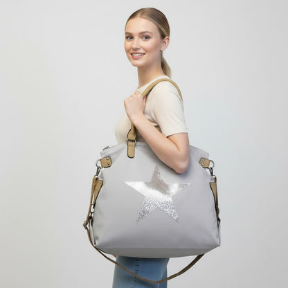 Mist Canvas Star Tote