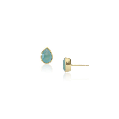 Simi Gemstone Studs: Pariba Onyx