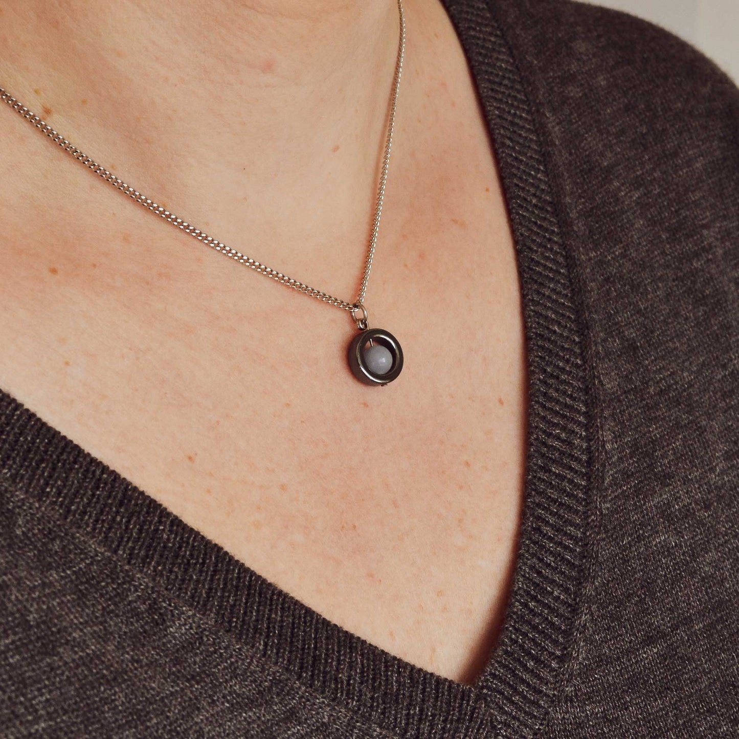Gemstone Spinner Necklace