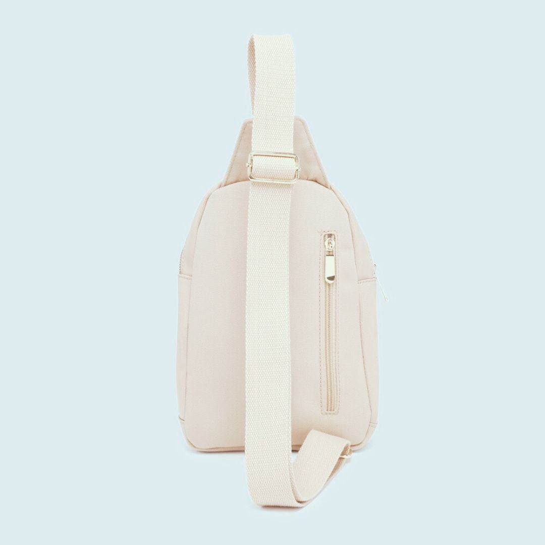 Canvas Small Backpack In Pale Apricot