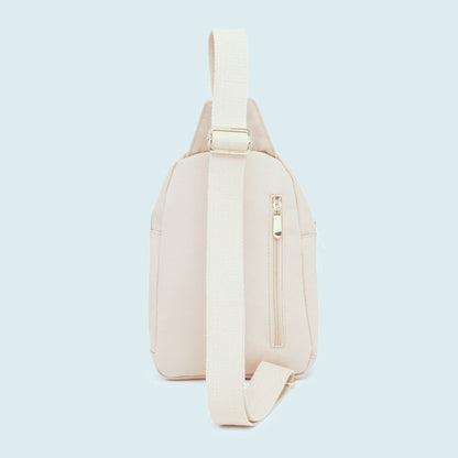 Canvas Small Backpack In Pale Apricot