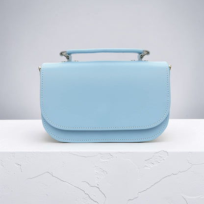 Aura Handmade Leather Bag - Baby Blue