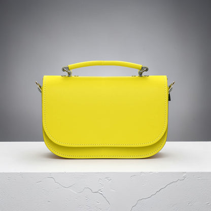 Aura Handmade Leather Bag - Daffodil Yellow