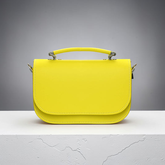 Aura Handmade Leather Bag - Daffodil Yellow