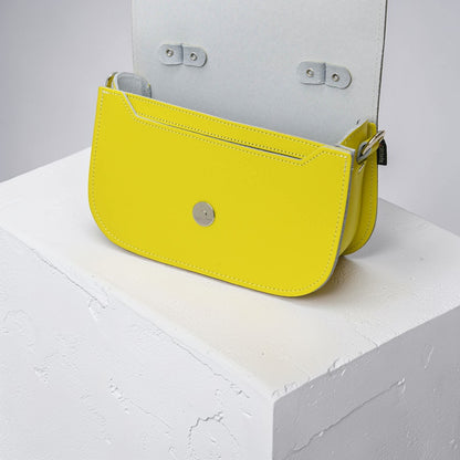 Aura Handmade Leather Bag - Daffodil Yellow