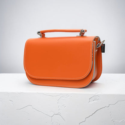 Aura Handmade Leather Bag - Orange