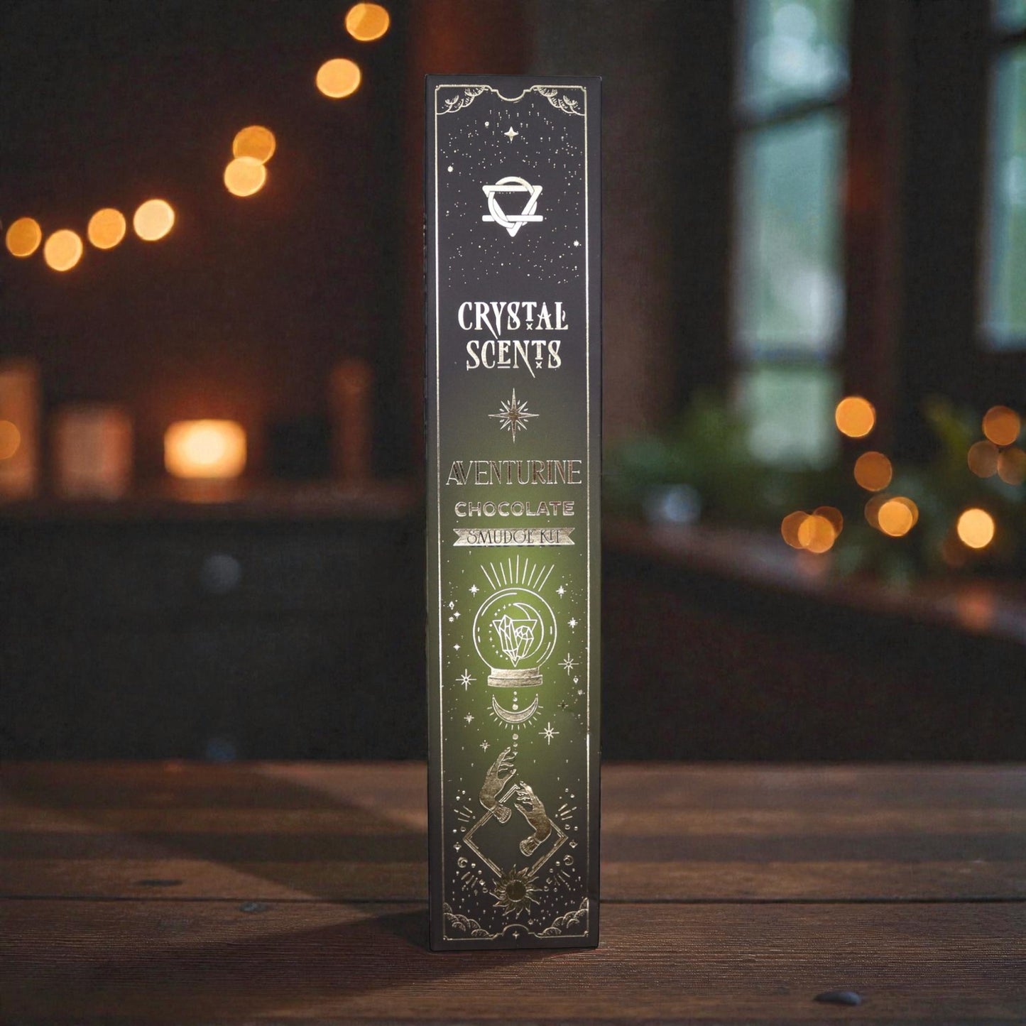 Aventurine Crystal Scents Smudge Incense - Chocolate