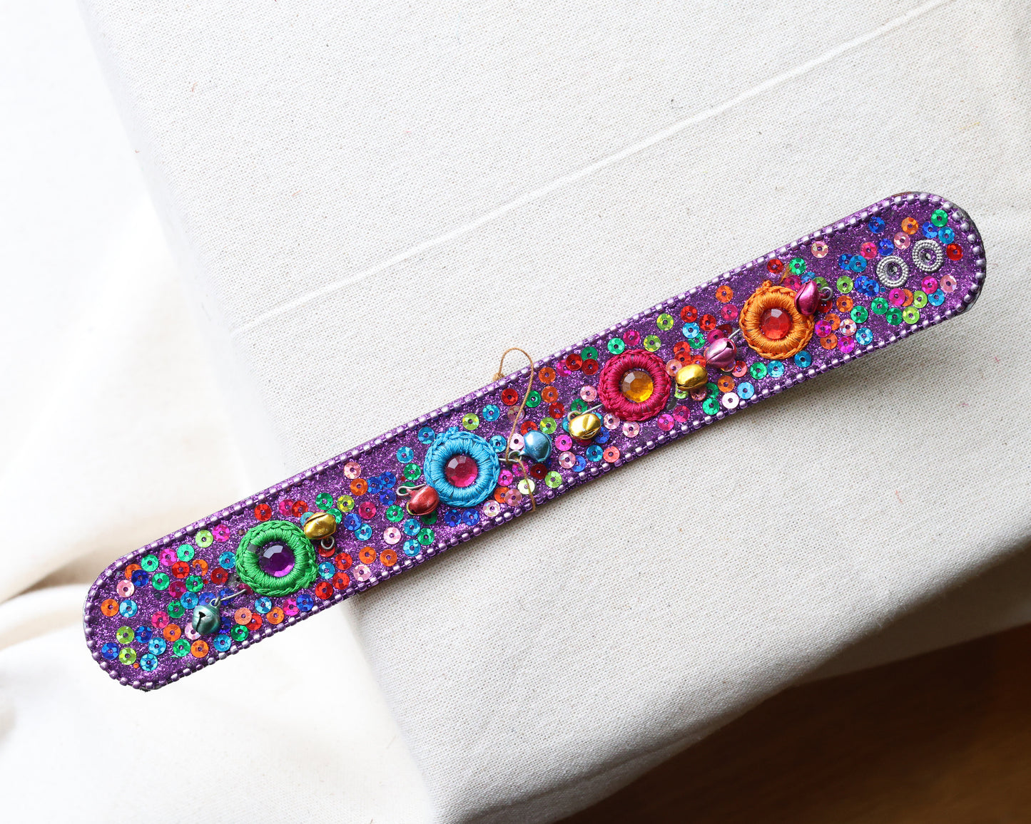 Singing Bell Embroidered Incense Holder