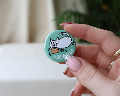 Aquarius Catstrology Badge