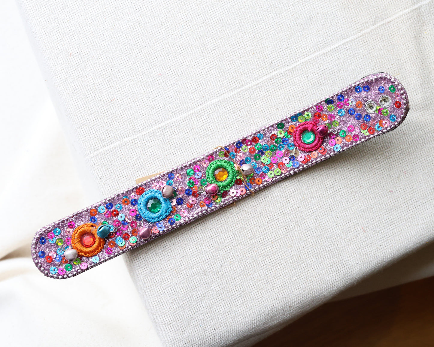 Singing Bell Embroidered Incense Holder