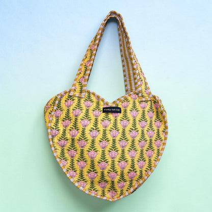 Babla Boho Heart Kantha Bag