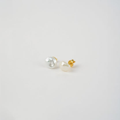 Freshwater Baroque Pearl Stud Earrings