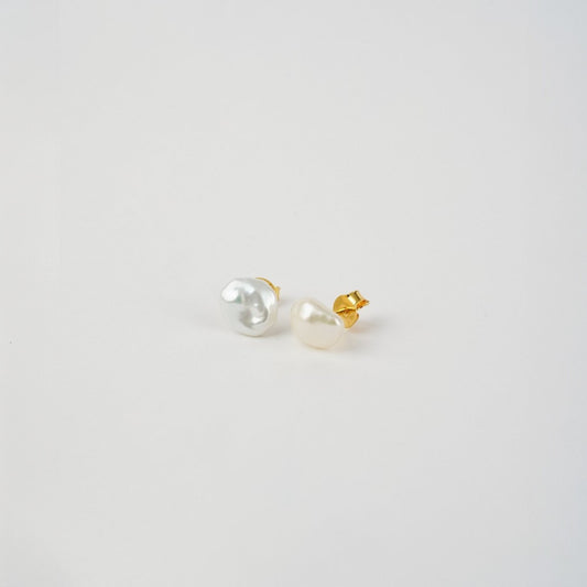 Freshwater Baroque Pearl Stud Earrings