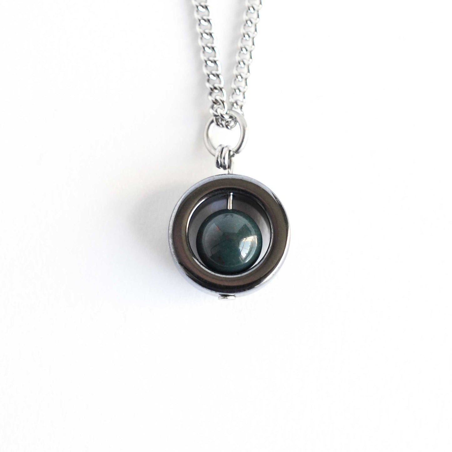 Gemstone Spinner Necklace