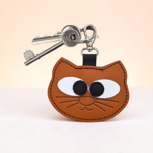 Cat Bag Charm - Burnt Orange