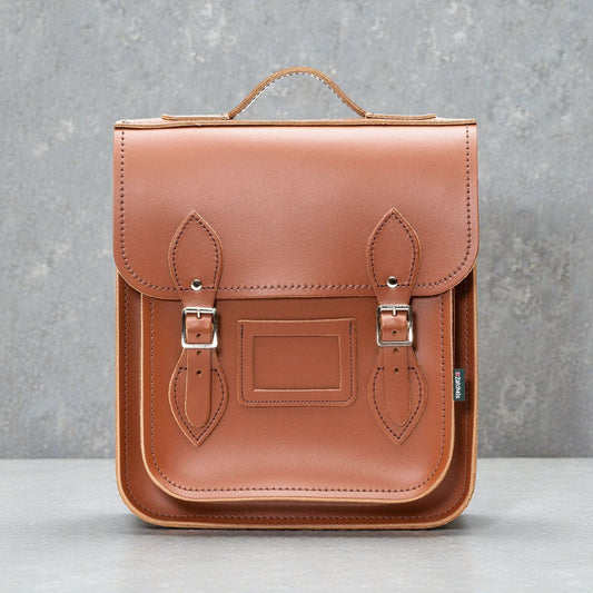 Handmade Leather City Backpack - Chestnut